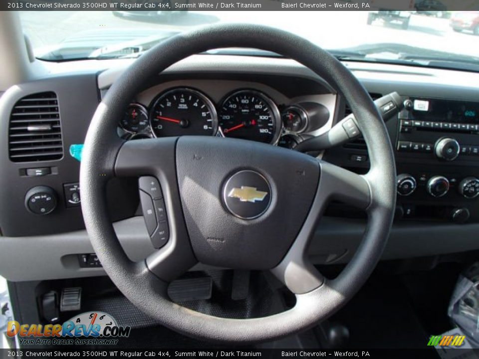 2013 Chevrolet Silverado 3500HD WT Regular Cab 4x4 Summit White / Dark Titanium Photo #17
