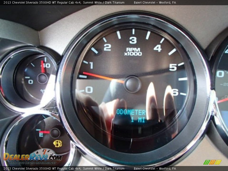 2013 Chevrolet Silverado 3500HD WT Regular Cab 4x4 Summit White / Dark Titanium Photo #19