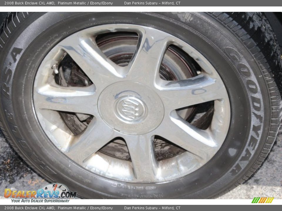 2008 Buick Enclave CXL AWD Platinum Metallic / Ebony/Ebony Photo #22