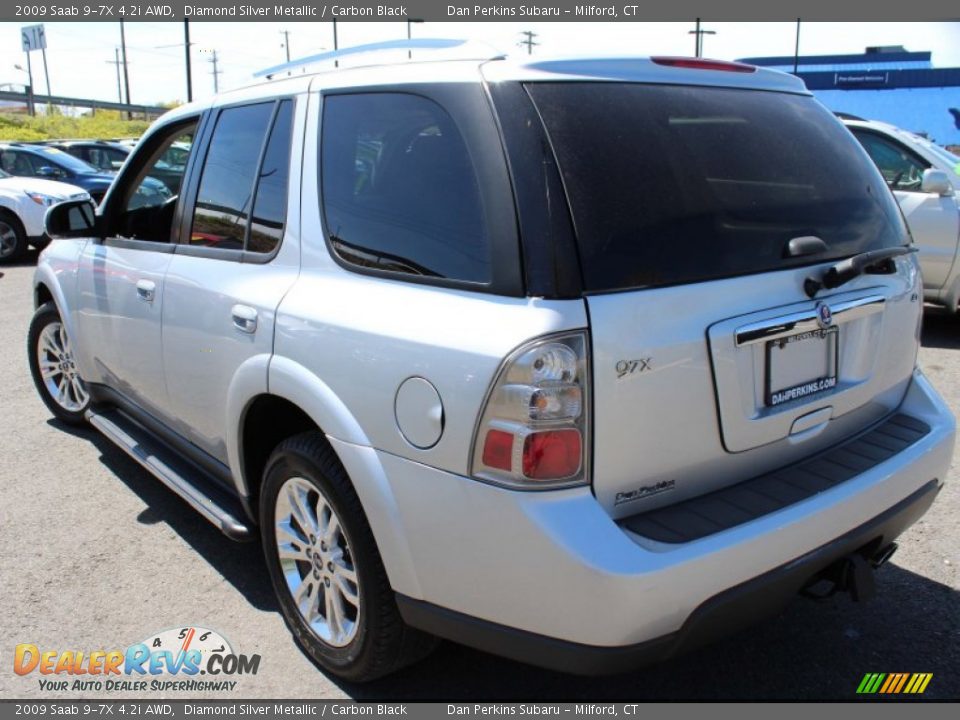2009 Saab 9-7X 4.2i AWD Diamond Silver Metallic / Carbon Black Photo #10