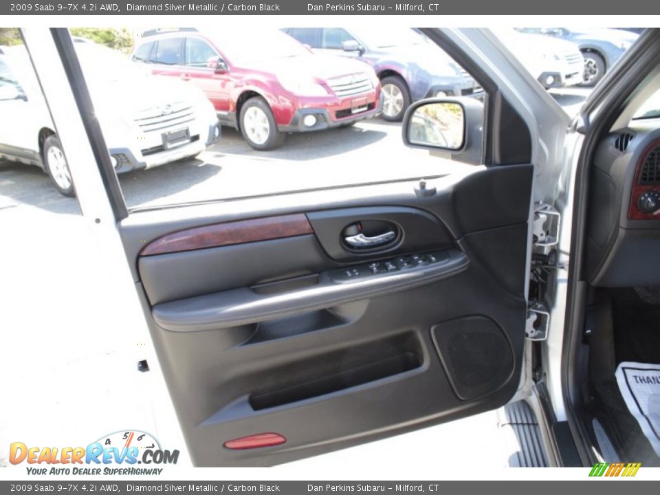 2009 Saab 9-7X 4.2i AWD Diamond Silver Metallic / Carbon Black Photo #17
