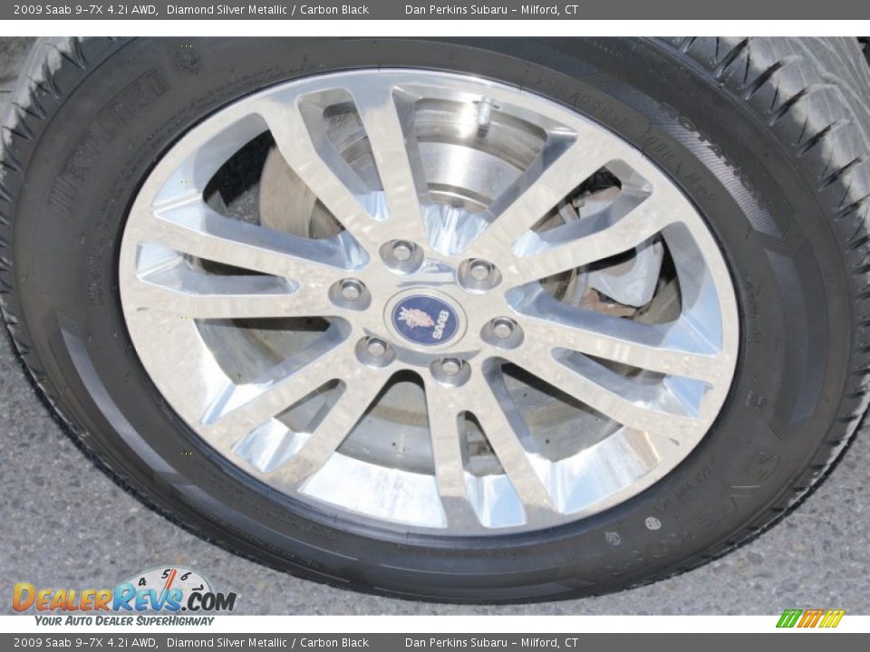 2009 Saab 9-7X 4.2i AWD Diamond Silver Metallic / Carbon Black Photo #22