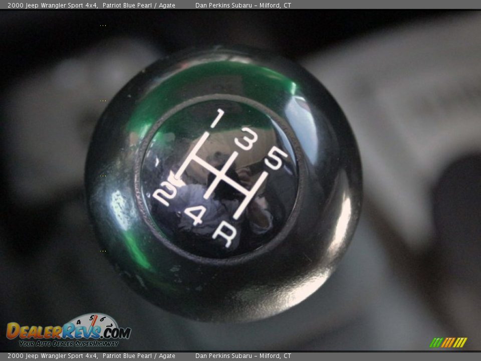2000 Jeep Wrangler Sport 4x4 Patriot Blue Pearl / Agate Photo #12