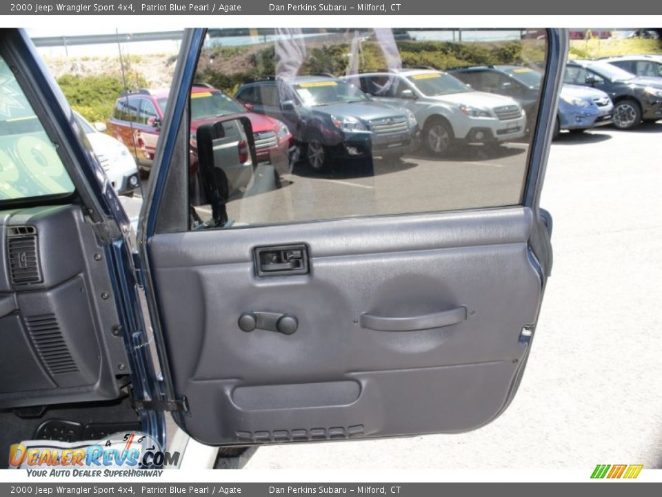 2000 Jeep Wrangler Sport 4x4 Patriot Blue Pearl / Agate Photo #21