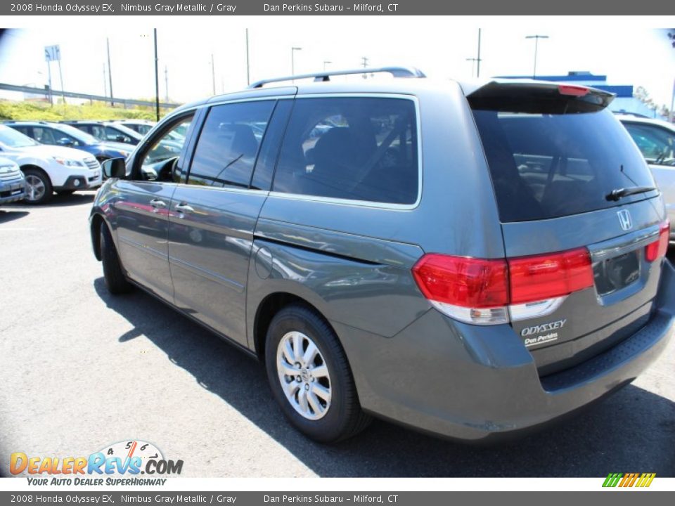 2008 Honda Odyssey EX Nimbus Gray Metallic / Gray Photo #10