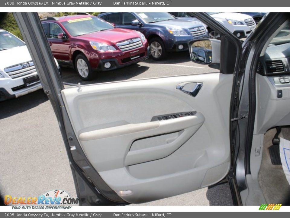 2008 Honda Odyssey EX Nimbus Gray Metallic / Gray Photo #17