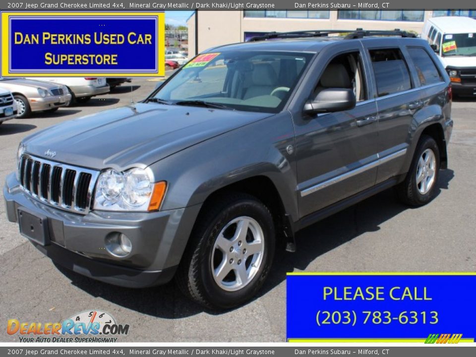 2007 Jeep Grand Cherokee Limited 4x4 Mineral Gray Metallic / Dark Khaki/Light Graystone Photo #1