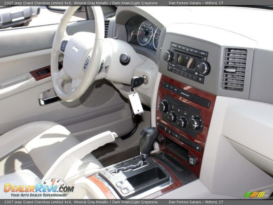 2007 Jeep Grand Cherokee Limited 4x4 Mineral Gray Metallic / Dark Khaki/Light Graystone Photo #9