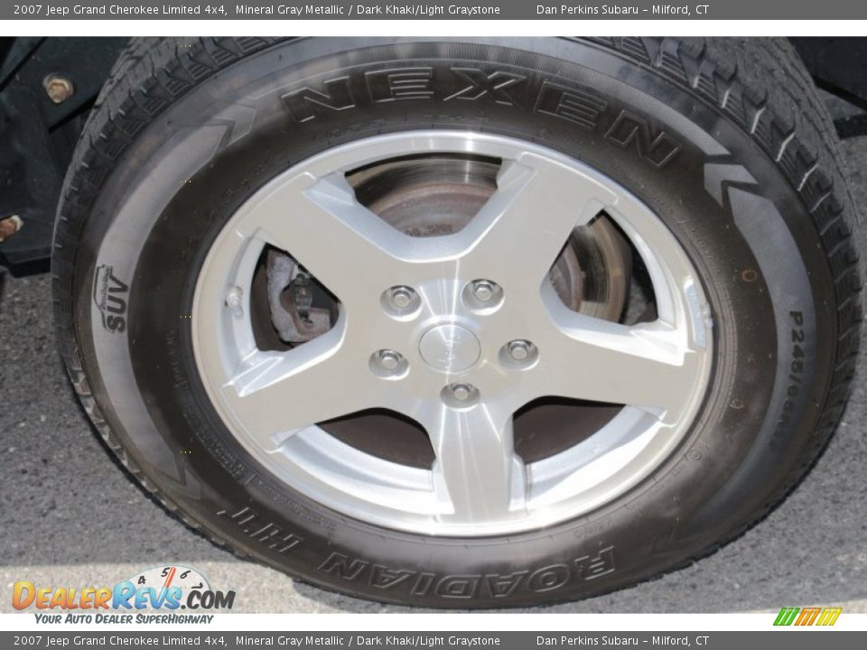 2007 Jeep Grand Cherokee Limited 4x4 Mineral Gray Metallic / Dark Khaki/Light Graystone Photo #21