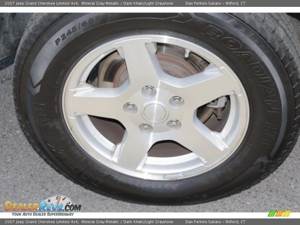 2007 Jeep Grand Cherokee Limited 4x4 Mineral Gray Metallic / Dark Khaki/Light Graystone Photo #23