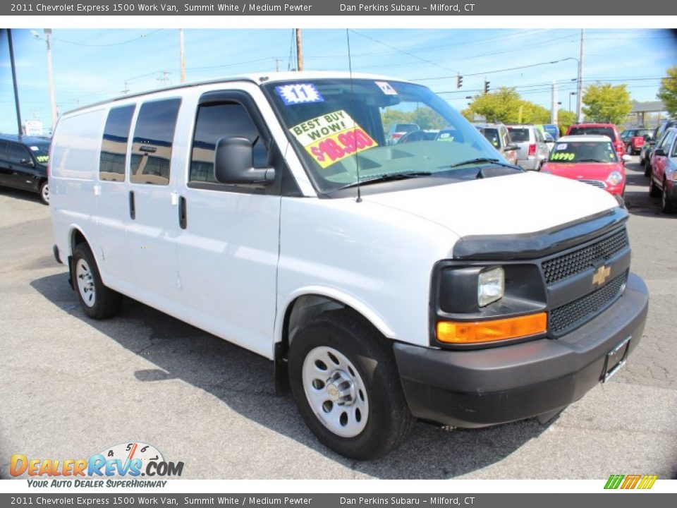 2011 Chevrolet Express 1500 Work Van Summit White / Medium Pewter Photo #3