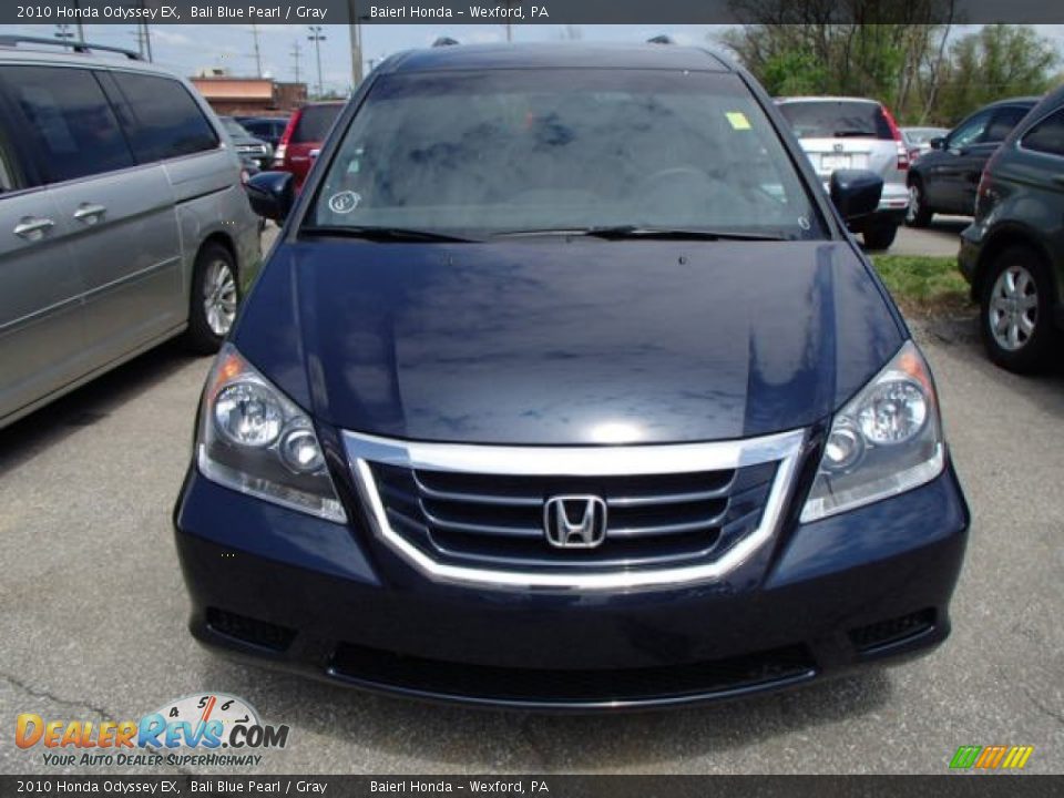 2010 Honda Odyssey EX Bali Blue Pearl / Gray Photo #2