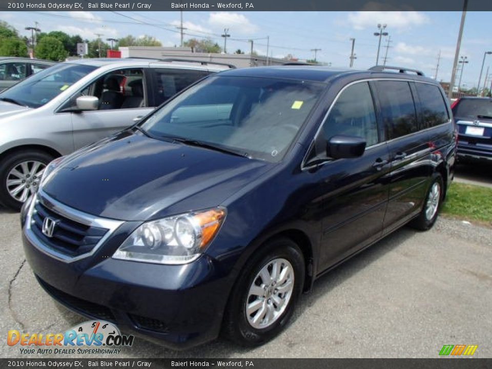 2010 Honda Odyssey EX Bali Blue Pearl / Gray Photo #3