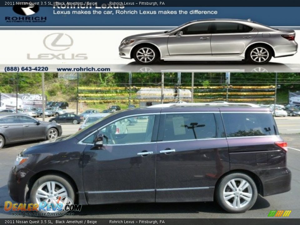 2011 Nissan Quest 3.5 SL Black Amethyst / Beige Photo #1