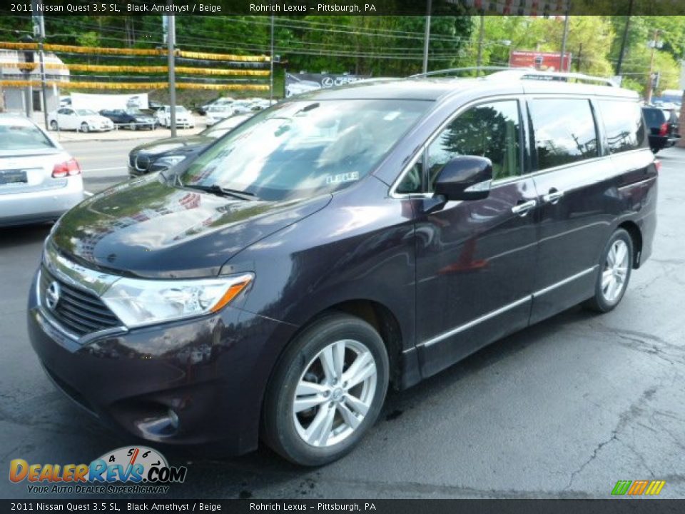 2011 Nissan Quest 3.5 SL Black Amethyst / Beige Photo #2