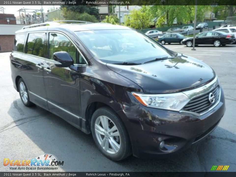 2011 Nissan Quest 3.5 SL Black Amethyst / Beige Photo #3