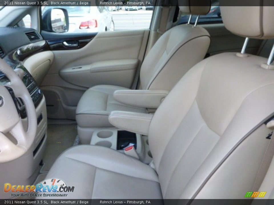 2011 Nissan Quest 3.5 SL Black Amethyst / Beige Photo #4
