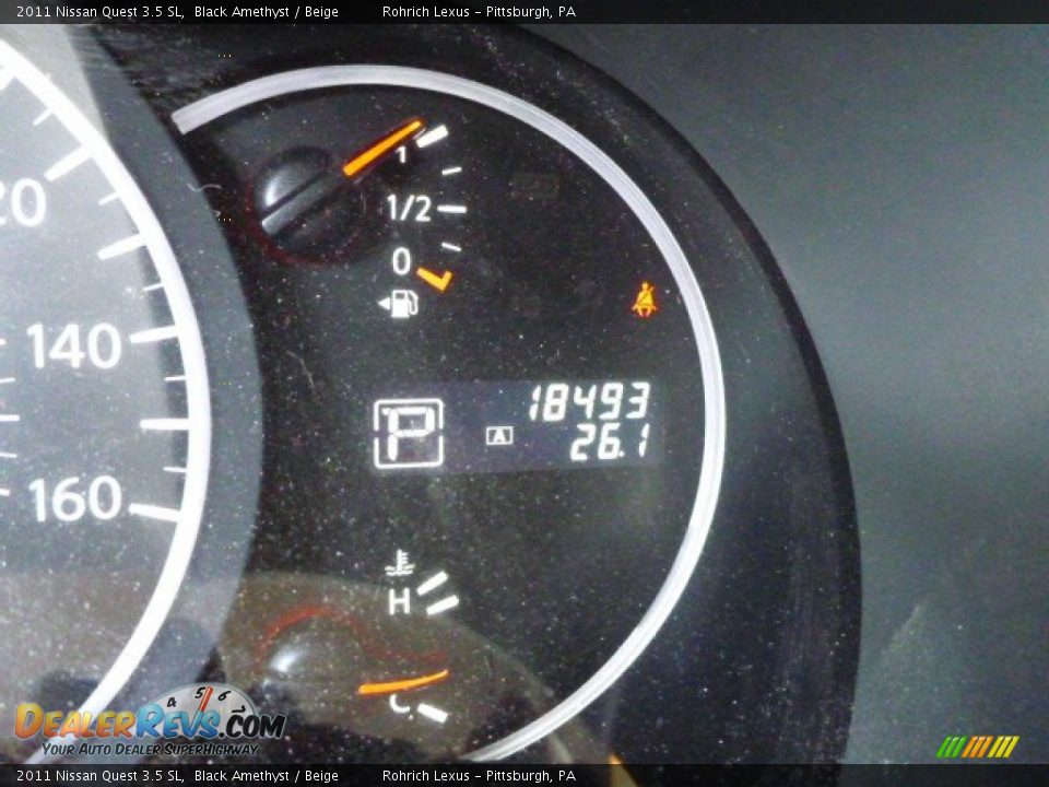 2011 Nissan Quest 3.5 SL Black Amethyst / Beige Photo #8