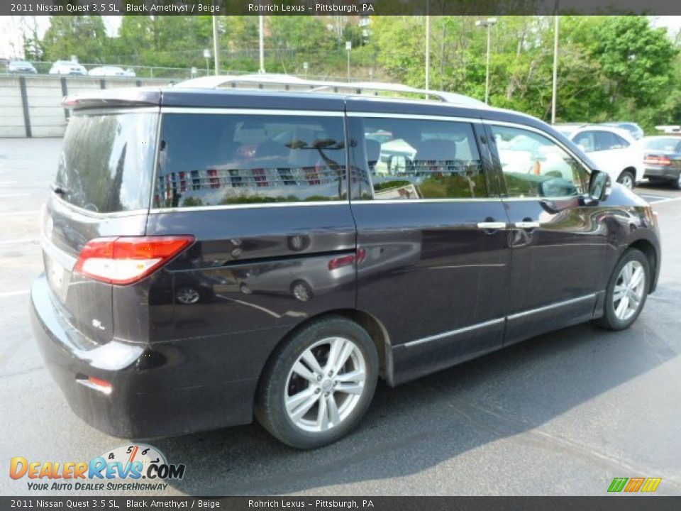 2011 Nissan Quest 3.5 SL Black Amethyst / Beige Photo #11