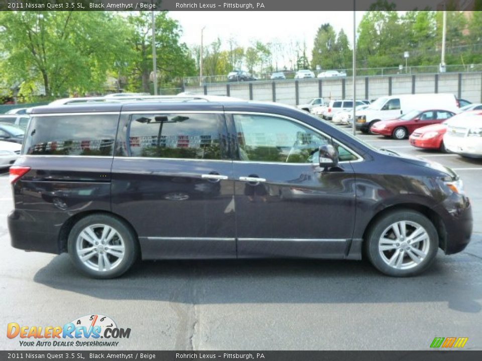 2011 Nissan Quest 3.5 SL Black Amethyst / Beige Photo #12