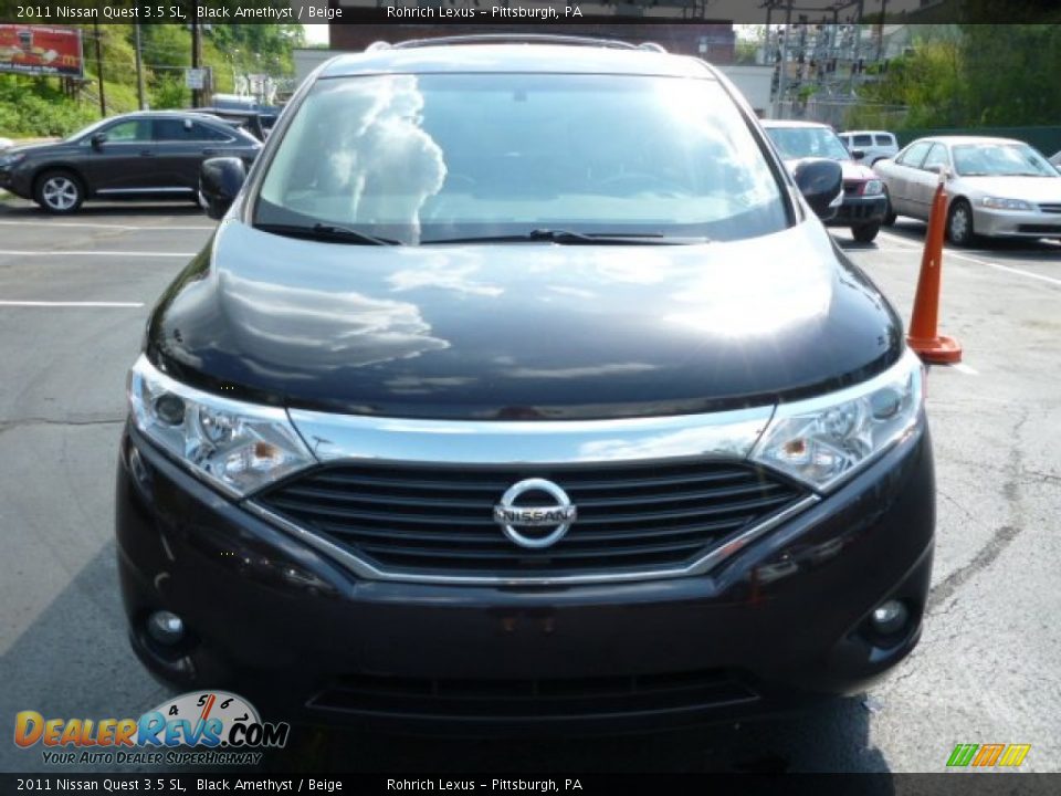 2011 Nissan Quest 3.5 SL Black Amethyst / Beige Photo #13