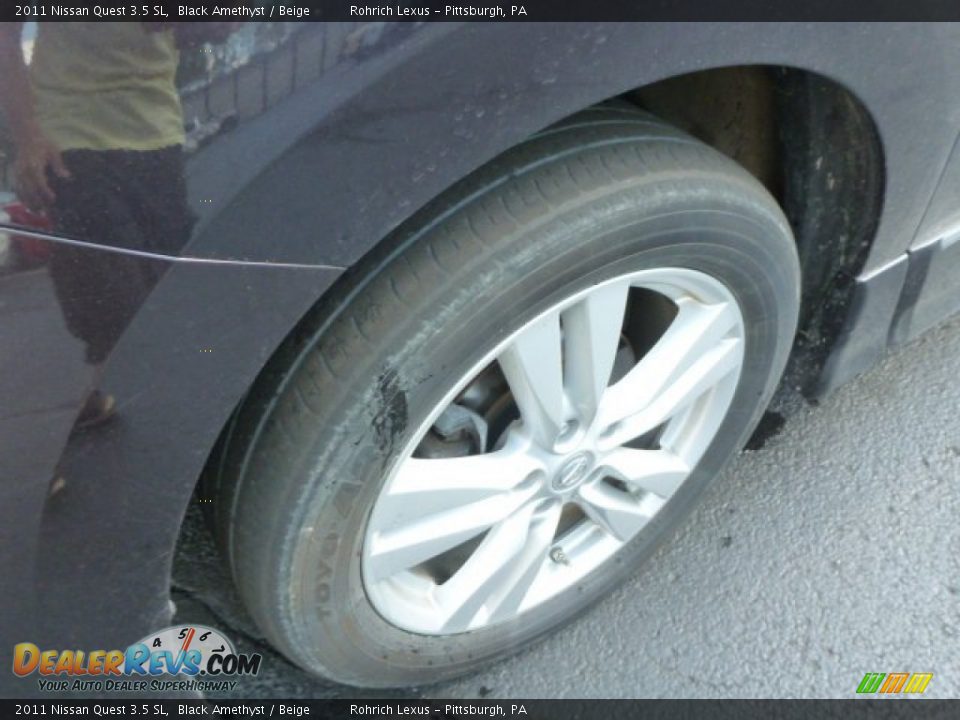 2011 Nissan Quest 3.5 SL Black Amethyst / Beige Photo #14