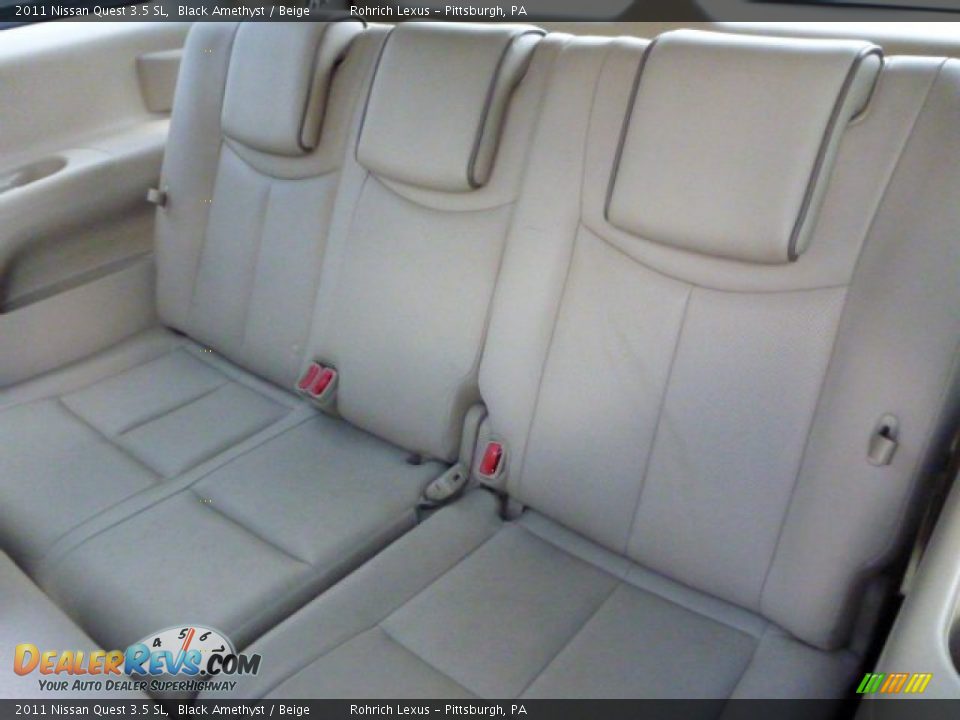 2011 Nissan Quest 3.5 SL Black Amethyst / Beige Photo #15
