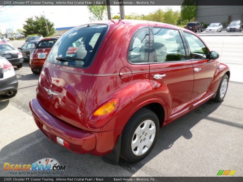 2005 Chrysler PT Cruiser Touring Inferno Red Crystal Pearl / Black Photo #7