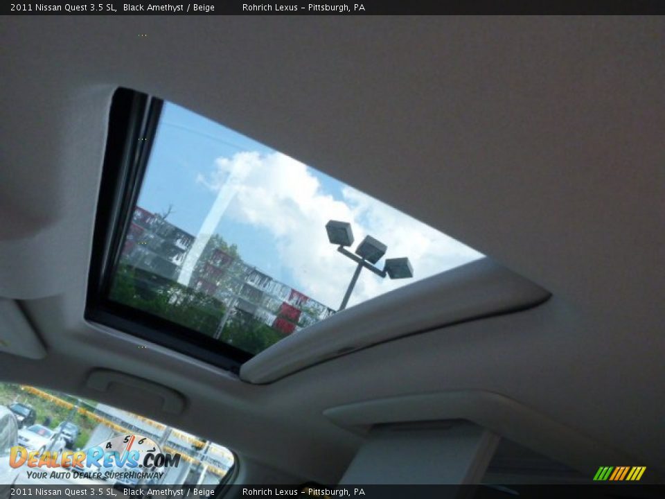 2011 Nissan Quest 3.5 SL Black Amethyst / Beige Photo #17