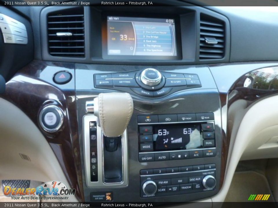 2011 Nissan Quest 3.5 SL Black Amethyst / Beige Photo #19