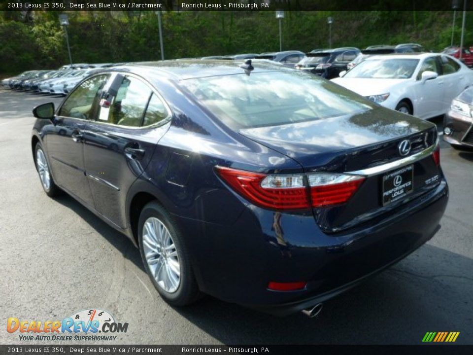 2013 Lexus ES 350 Deep Sea Blue Mica / Parchment Photo #2