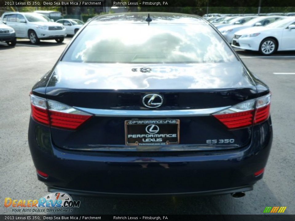 2013 Lexus ES 350 Deep Sea Blue Mica / Parchment Photo #3
