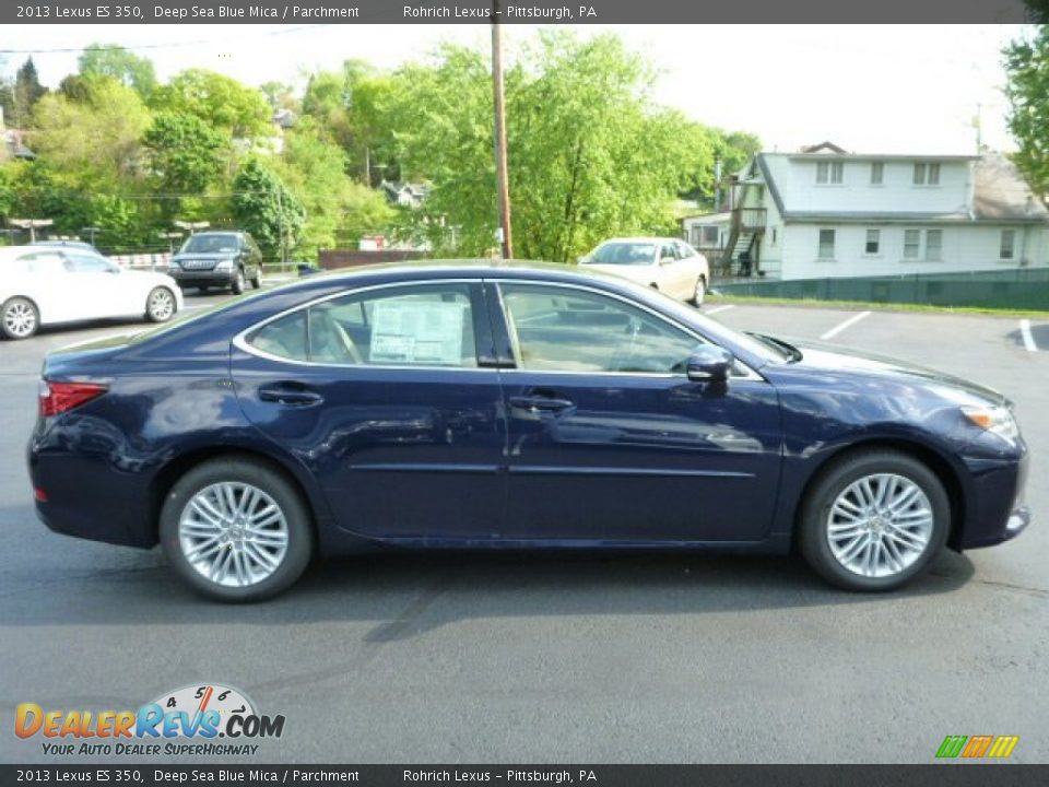 2013 Lexus ES 350 Deep Sea Blue Mica / Parchment Photo #5