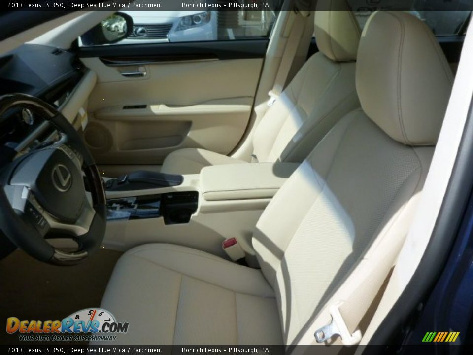 2013 Lexus ES 350 Deep Sea Blue Mica / Parchment Photo #10