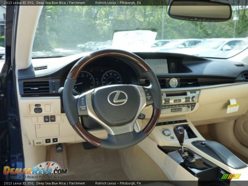 2013 Lexus ES 350 Deep Sea Blue Mica / Parchment Photo #12