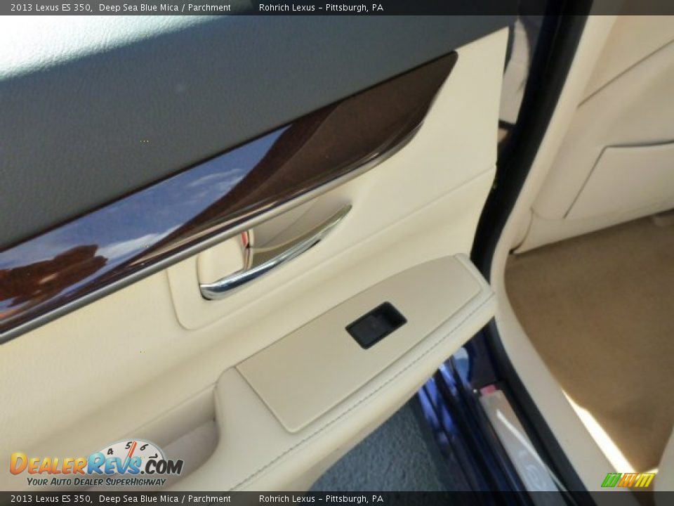 2013 Lexus ES 350 Deep Sea Blue Mica / Parchment Photo #13