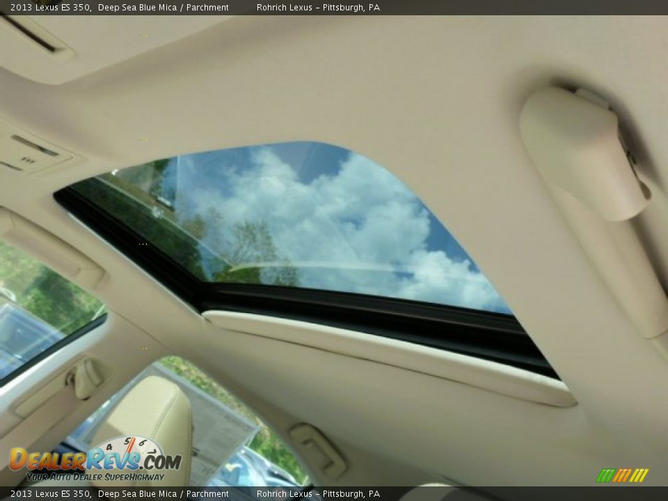 2013 Lexus ES 350 Deep Sea Blue Mica / Parchment Photo #15