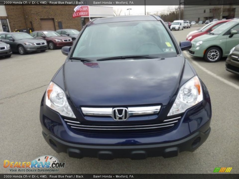 2009 Honda CR-V EX-L 4WD Royal Blue Pearl / Black Photo #2