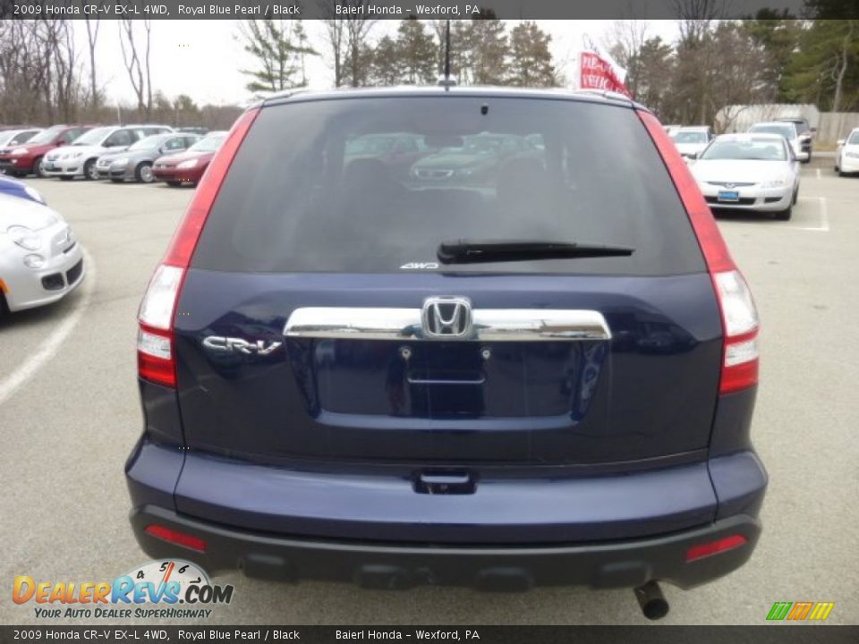 2009 Honda CR-V EX-L 4WD Royal Blue Pearl / Black Photo #6
