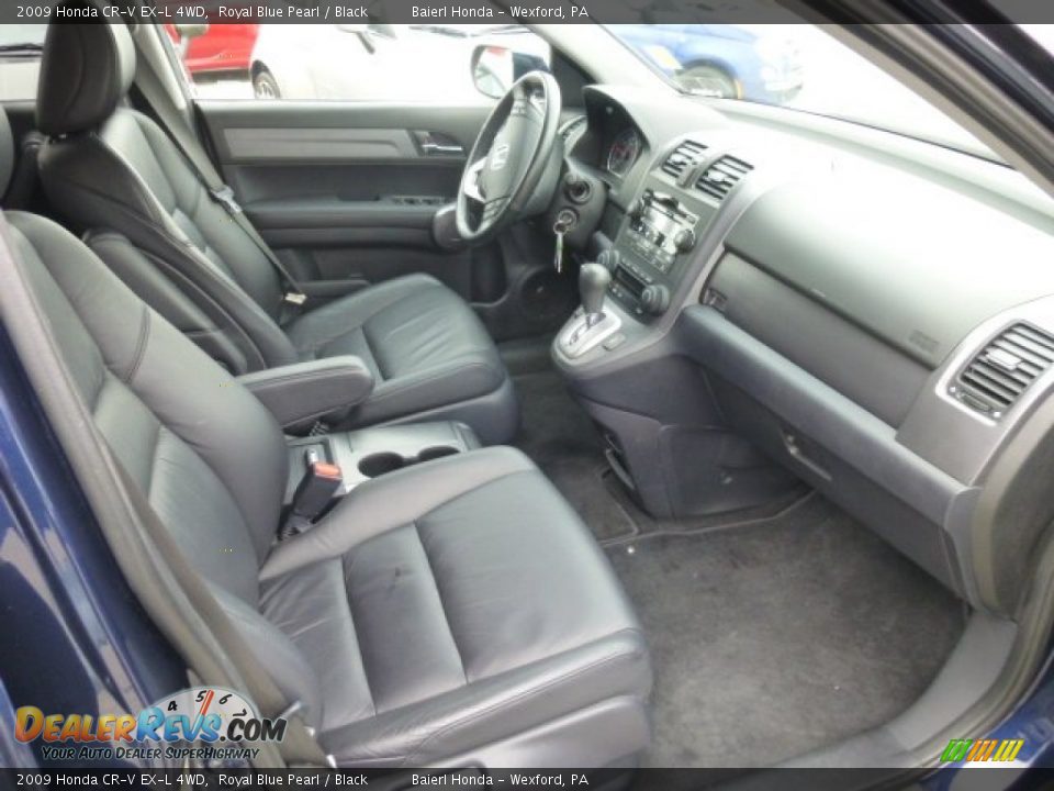 Black Interior - 2009 Honda CR-V EX-L 4WD Photo #10