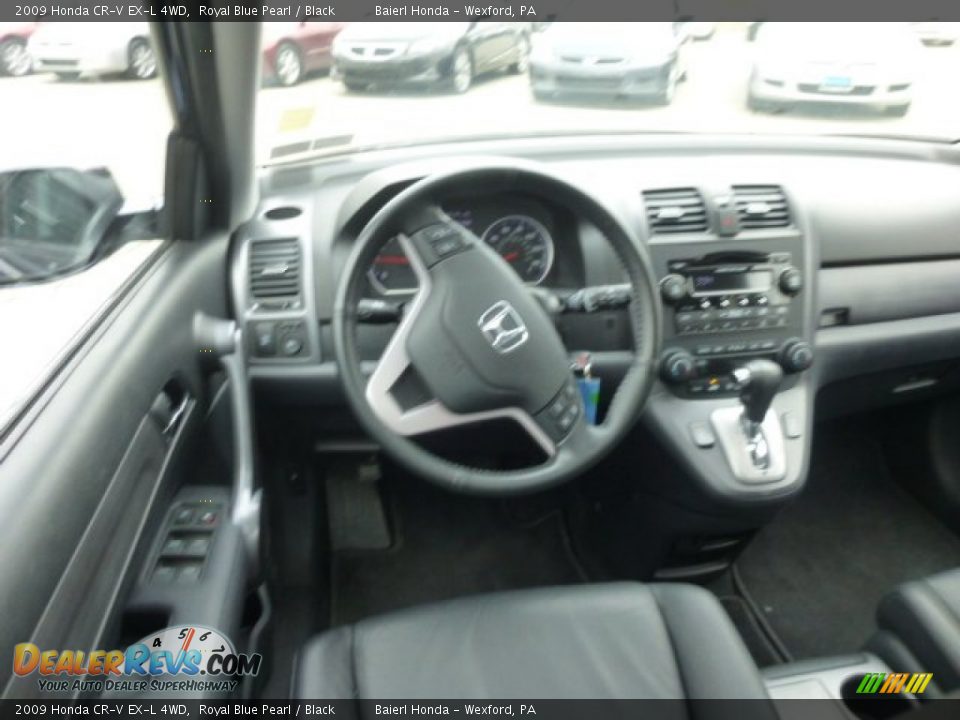 2009 Honda CR-V EX-L 4WD Royal Blue Pearl / Black Photo #15