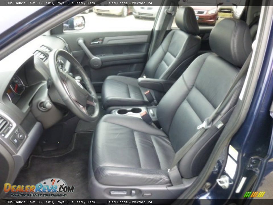 Black Interior - 2009 Honda CR-V EX-L 4WD Photo #16