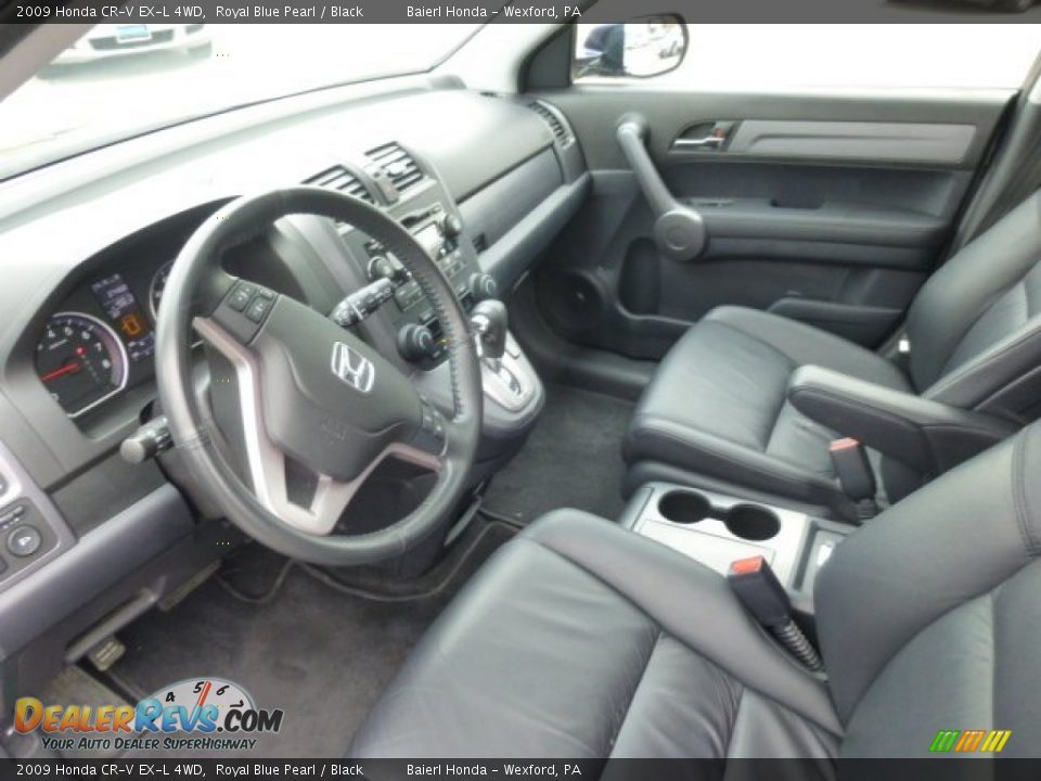 2009 Honda CR-V EX-L 4WD Royal Blue Pearl / Black Photo #17