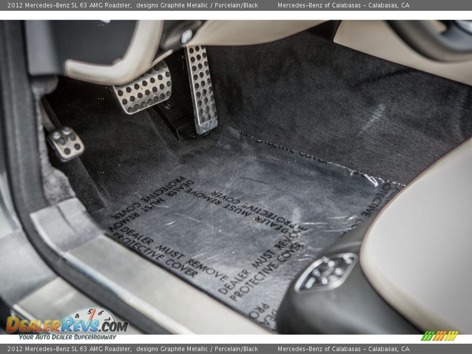 2012 Mercedes-Benz SL 63 AMG Roadster designo Graphite Metallic / Porcelain/Black Photo #6