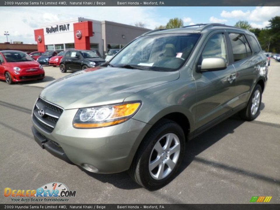 2009 Hyundai Santa Fe Limited 4WD Natural Khaki / Beige Photo #3