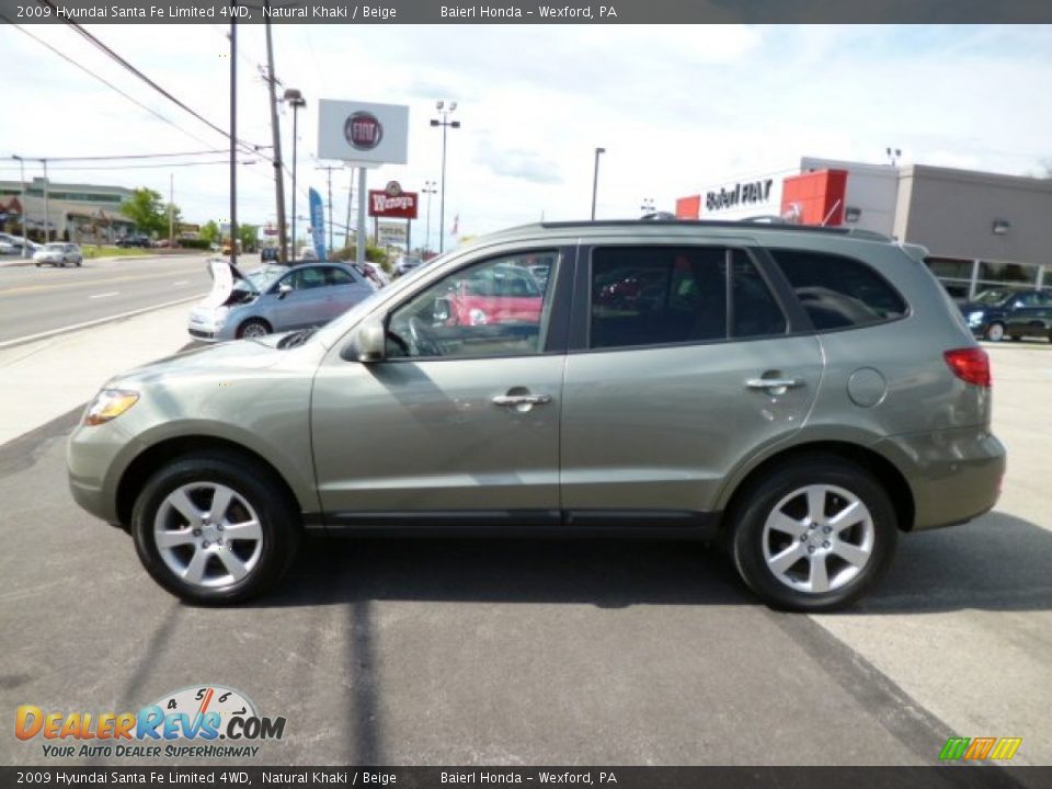2009 Hyundai Santa Fe Limited 4WD Natural Khaki / Beige Photo #4