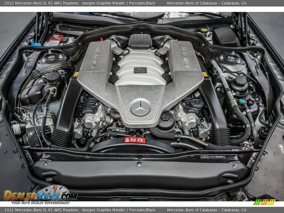 2012 Mercedes-Benz SL 63 AMG Roadster 6.3 Liter AMG DOHC 32-Valve VVT V8 Engine Photo #9