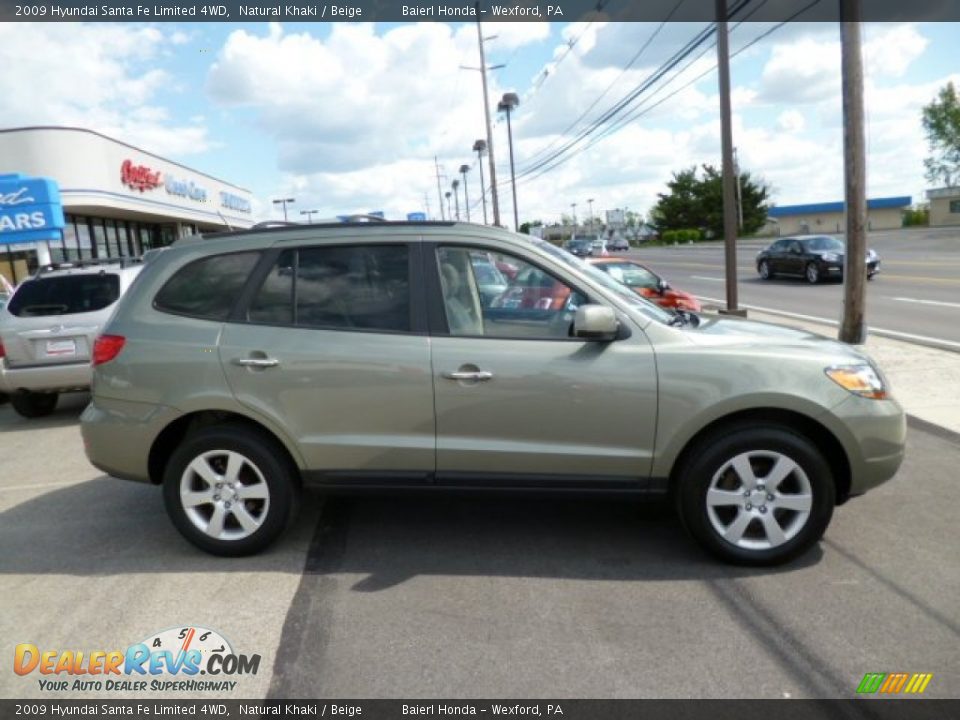 2009 Hyundai Santa Fe Limited 4WD Natural Khaki / Beige Photo #8