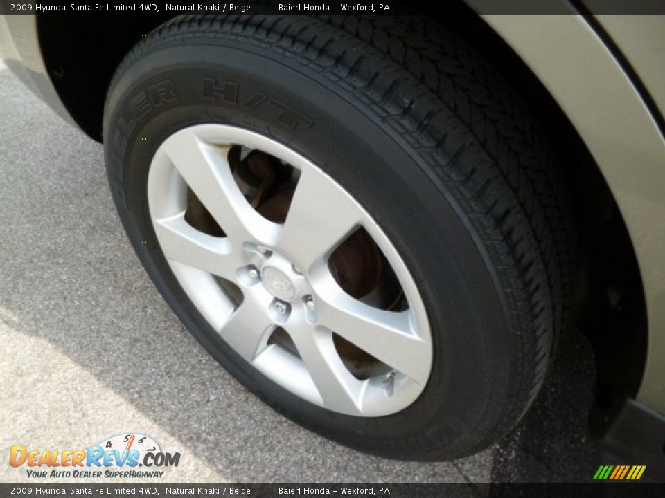 2009 Hyundai Santa Fe Limited 4WD Natural Khaki / Beige Photo #9