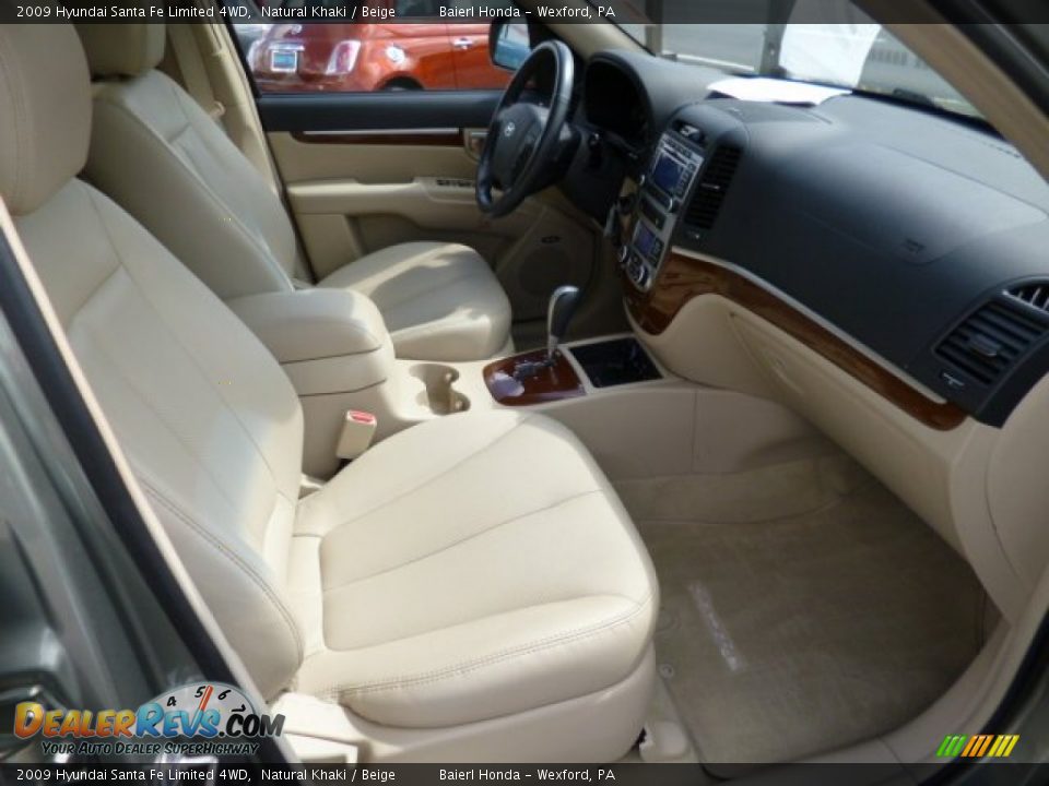 2009 Hyundai Santa Fe Limited 4WD Natural Khaki / Beige Photo #10